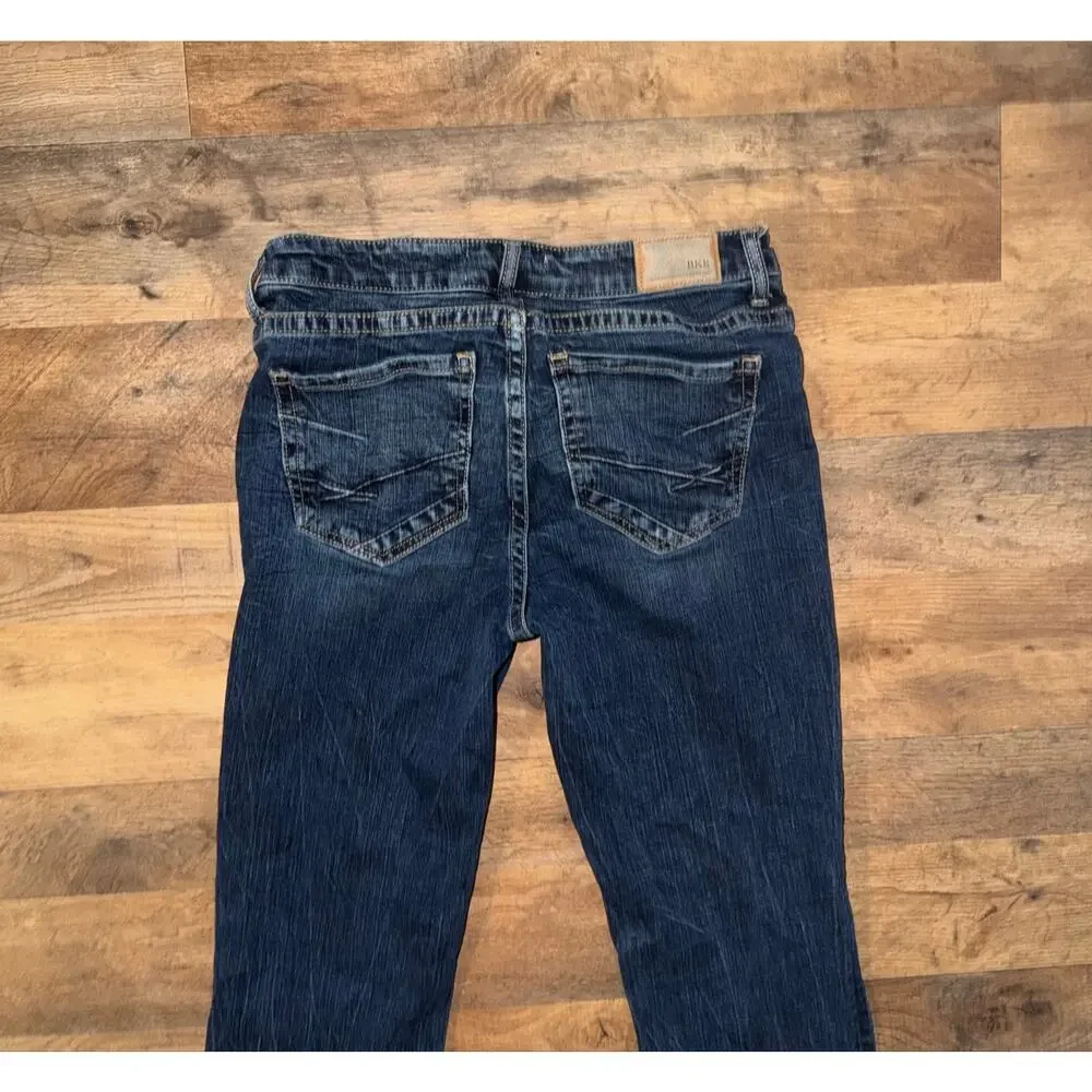 BKE women’s Payton mid rise bootcut blue jeans